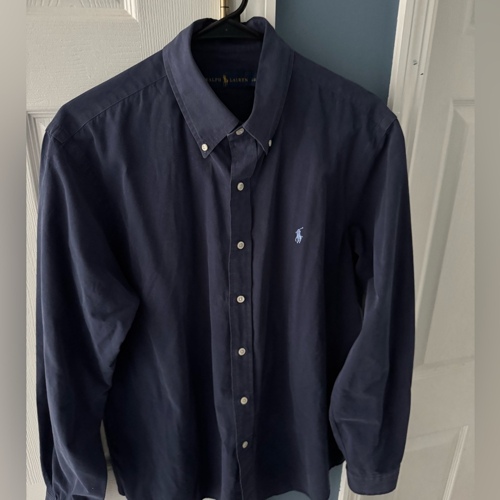 Ralph Lauren Blue Casual Button Down Shirt